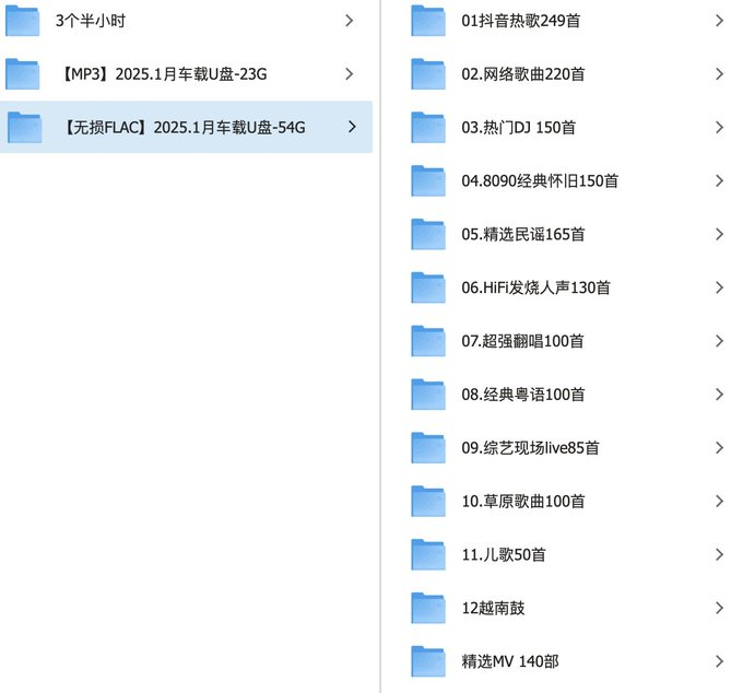 2025.车载U盘-无损高音质-含歌词
